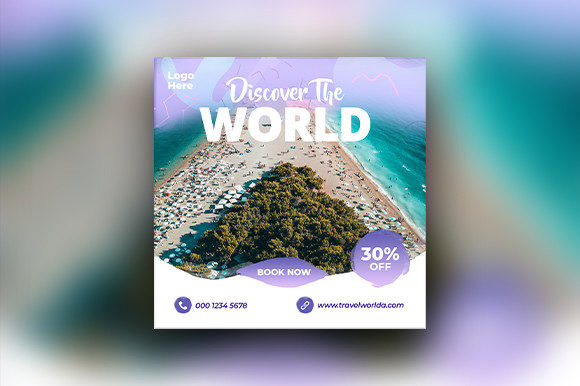 Design Stunning Travel Adventures with a Premium Social Media Template