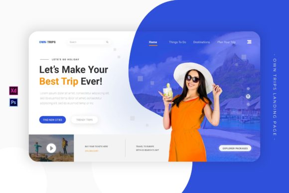 Own Trips: The Landing Page Template That Captures Wanderlust
