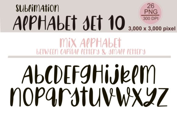 Sublimation Alphabet Set 10: A Designer's Toolkit for Bold Branding